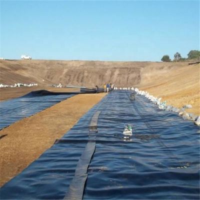 Geomembrana de revestimento de barragem de HDPE para o projeto de barragem Comprimento de acordo com os requisitos do cliente
