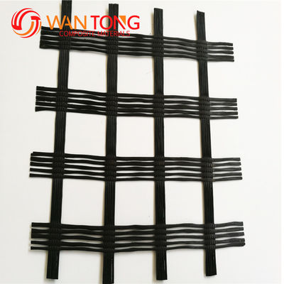 Amarelo 50kn/80kn/100kn Biassal Geogrid de fibra de vidro para pavimentos e proteção de encostas Global