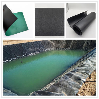 Geomembrana de HDPE preto de 2 mm de estilo de design chinês com certificação CE e ISO