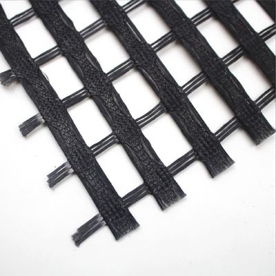 Reforço do piso de estrada poliéster biaxial 80-80 PET Geogrid para estilo de design chinês