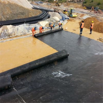 Geomembrana de plástico de HDPE preto de 2 mm de espessura para aquicultura