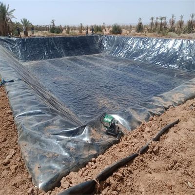 Oficina de geomembrana de superfície rugosa HDPE Sopro de filme de 1,0 mm para revestimento de barragem à prova d'água