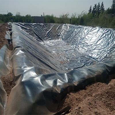 Oficina de geomembrana de superfície rugosa HDPE Sopro de filme de 1,0 mm para revestimento de barragem à prova d'água