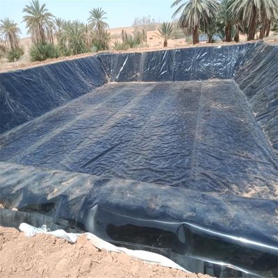 Revestimento de geomembrana em HDPE preto 1 mm para lagoas agrícolas Impermeável 0,5 mm 0,75 mm 1,5 mm