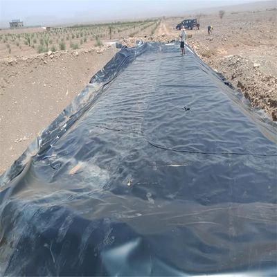 Revestimento de geomembrana em HDPE preto 1 mm para lagoas agrícolas Impermeável 0,5 mm 0,75 mm 1,5 mm