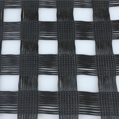 50-200m Comprimento Geogrid para construção de estradas de asfalto Polyester PET Composite durável