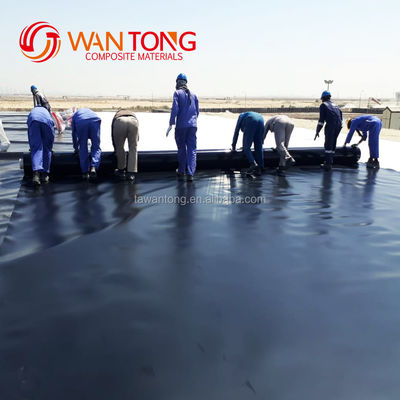 GB/ASTM GRI-GM13 Geomembrana de HDPE padrão para aquicultura UV
