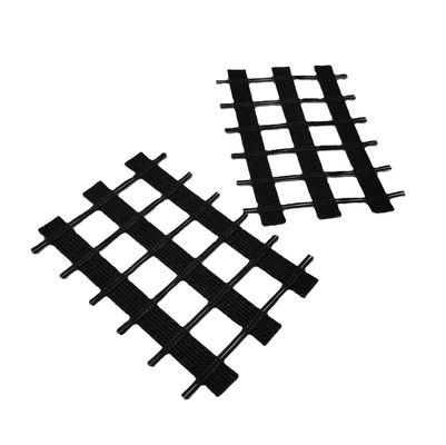 80kn 120kn Rendimento de tração Biassal/Uniaxial Poliéster Pet Geogrid para construção rodoviária