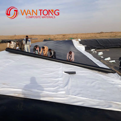 Geomembrana de HDPE preto para revestimento de lagoa de barragem de peixe em estilo de design chinês e 0,1-4mm