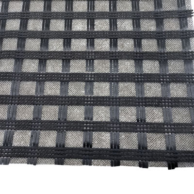 80kn 120kn Rendimento de tração Biassal/Uniaxial Poliéster Pet Geogrid para construção rodoviária