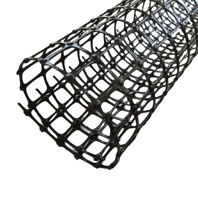 PP 3030KN Biassal Geogrid para proteção contra inclinações na construção rodoviária 12.7*12.7mm Tamanho da malha