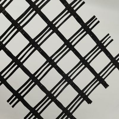 Solidificação do canteiro de rodagem Poliéster biaxial 80-80 PET Geogrid para estabilização do canteiro de rodagem