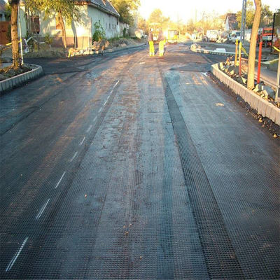 Reforço do pavimento rodoviário 60kn Fibra de vidro Biassal Geogrid com certificação ISO Standard