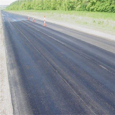 Reforço do pavimento rodoviário 60kn Fibra de vidro Biassal Geogrid com certificação ISO Standard