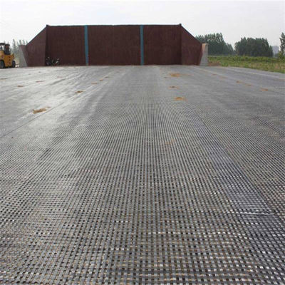 Reforço do pavimento rodoviário 60kn Fibra de vidro Biassal Geogrid com certificação ISO Standard