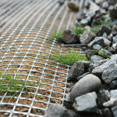 80-80 PET Geogrid para solidificação do solo e formação no local