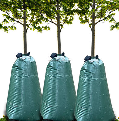 20 galões de sacos verdes de PVC para regar árvores A escolha ecológica para árvores recém-plantadas