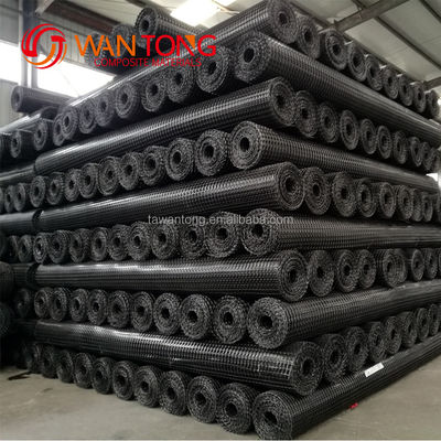 1-6m Largura 30kn Plástico PP Biassal Geogrid Geotextil composto para construção rodoviária