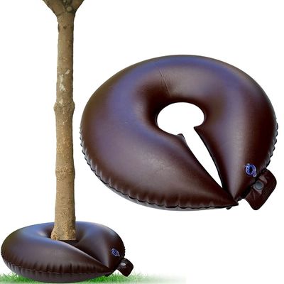 15 galões de liberação lenta poupança de água PVC Anel de rega de árvores castanho para plantas e arbustos