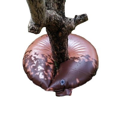 15 galões de liberação lenta poupança de água PVC Anel de rega de árvores castanho para plantas e arbustos
