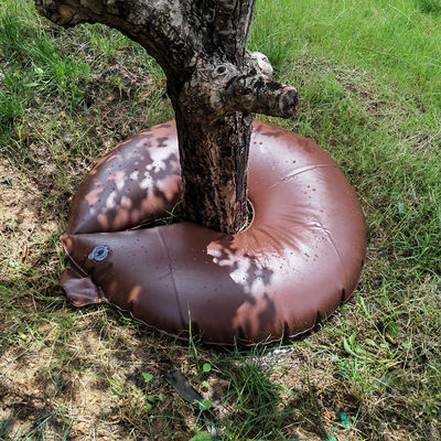 15 galões de liberação lenta poupança de água PVC Anel de rega de árvores castanho para plantas e arbustos