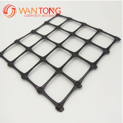 1-6m Largura Preto Pet não tecido Geotextil Composito PP Plástico 25kn Bi-axical Geogrid para reforço de estradas Venda
