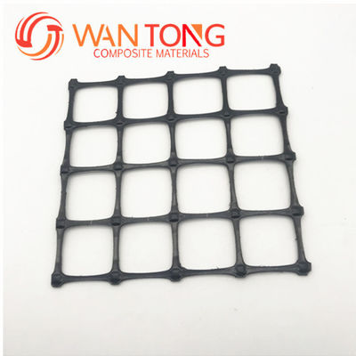 1-6m Largura Preto Pet não tecido Geotextil Composito PP Plástico 25kn Bi-axical Geogrid para reforço de estradas Venda