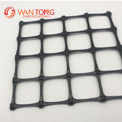 1-6m Largura Preto Pet não tecido Geotextil Composito PP Plástico 25kn Bi-axical Geogrid para reforço de estradas Venda