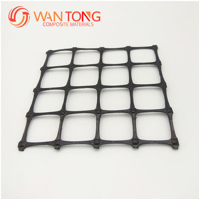 1-6m Largura Preto Pet não tecido Geotextil Composito PP Plástico 25kn Bi-axical Geogrid para reforço de estradas Venda