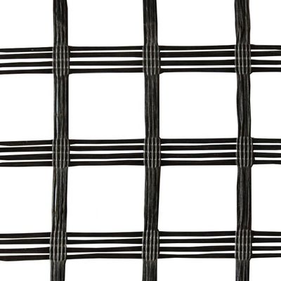 Geogrid de malha de fibra de vidro de 80 kn para solidificação de terraplanagem em poliéster biaxial