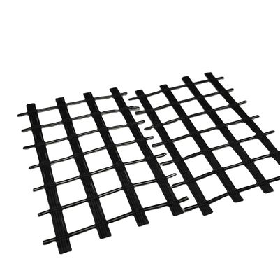 50KN Geogrid de fibra de vidro revestida de betume O produto essencial para o reforço de estradas