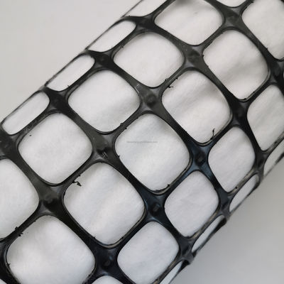 Grelha geográfica biaxial de PP composto de Wantong preto para construção rodoviária