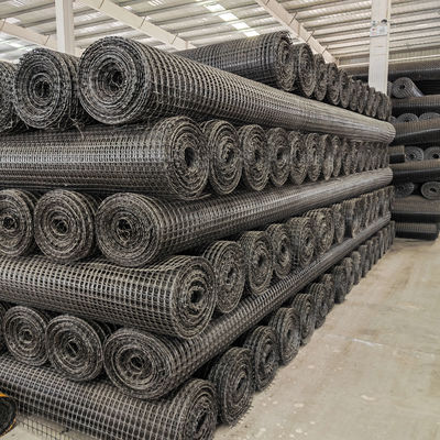 Instalação no local Alta resistência 30kN/m PP Biassal Geogrid para estabilização da estrada