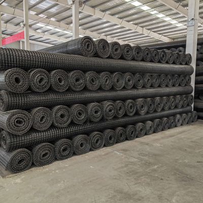 Estrada Rodoviária Polipropileno Geogrid 50m comprimento e durável para projetos de construção